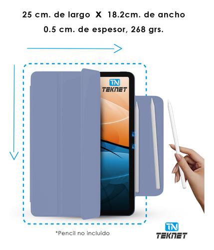 Funda Teknet Case Para iPad Pro 11 2022 4ta Gen Magnética