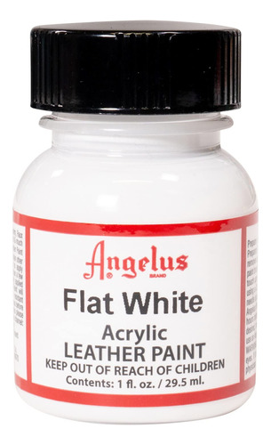 Pinturas Angelus Acrílico, Color Blanco Plano, 30 Ml