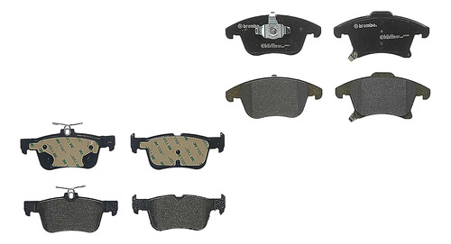 Jgo Balatas Del+tras Brembo Lincoln Mkz 15-16