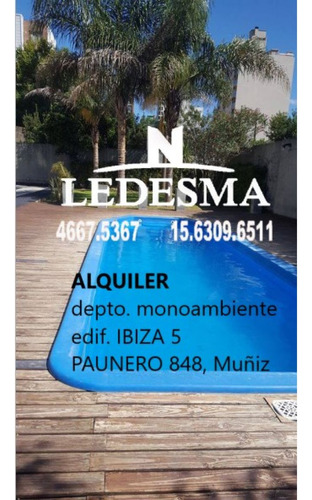 Venta Departamento Monoamb Muñiz San Miguel