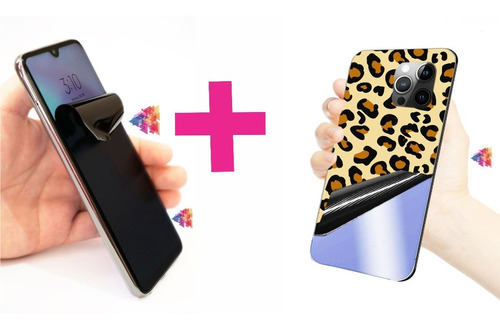 Duo Para iPhone 13 Pro Max Priv+leopardo/no Cristal