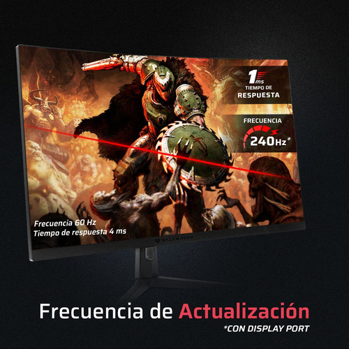 Monitor Gamer Curvo 27 Va Hyper Orbit Mho27y Fhd 240hz Negro