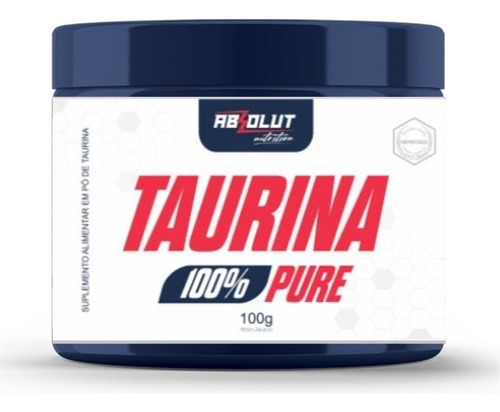 Taurina Absolut 100g Sabor Sem Sabor