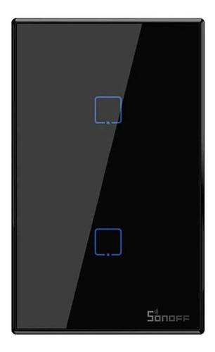 Interruptor Sonoff Preto T3 Tx 2 Botoes Touch Wifi Original