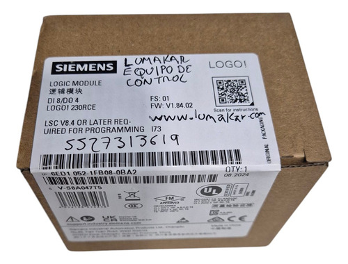 Plc Logo 230rce Ac/ac/rly 6ed1052-1fb08-0ba2