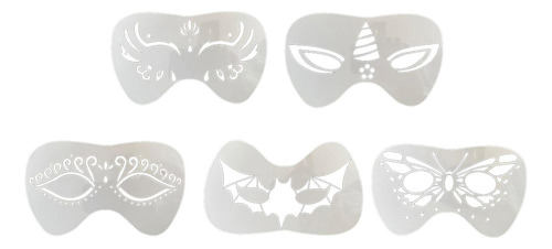 4 Plantillas De Pintura Facial Irregular Mariposa Mariposa