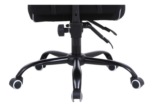 Imagen 5 de 7 de Silla de escritorio Xzeal XZ25 gamer ergonómica negra con tapizado de tela