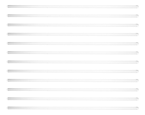 12 Piezas De Varilla De Vidrio Transparente De Vidrio Sólido