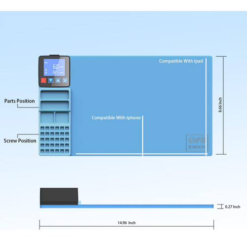 Almohadilla Térmica Cpb Ienbos Compatible Con iPad iPhone Lc