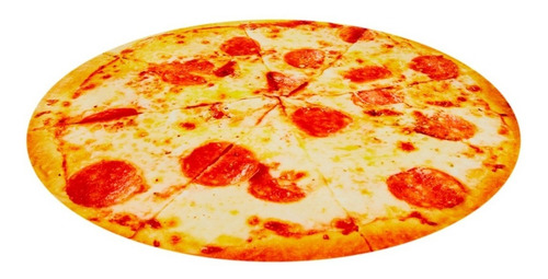 Frazada Suave Y Abrigadora Pizza De Pepperoni - Providencia Color Rojo