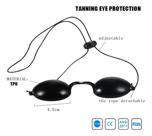 Cama Flexible De Bronceado Lentes De Protección For Los
