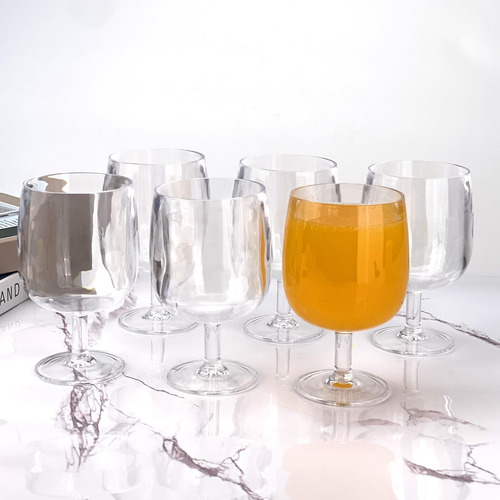 Conjunto De Yalin De 6 Copas De Vaso Acrílico Y Vaso Acrílic