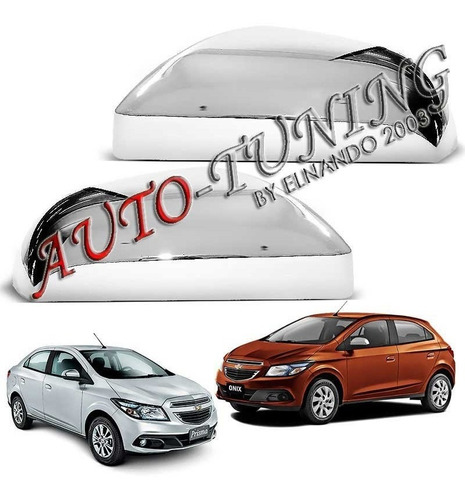 Cubre Espejos Cromados Chevrolet Onix Prisma Precio Par (2)