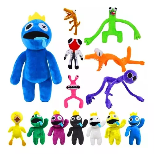 Kit Pelúcia Rainbow Friends Roblox Boneco Red e Orange