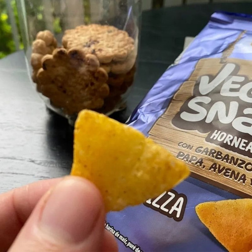 Imagen 2 de 8 de Veggie Snacks Pizza Vegano Horneados Snack Salado 45g Granix