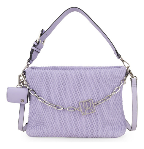Bolsa Satchel Cloe Raferi I Mediano Lila Mediano