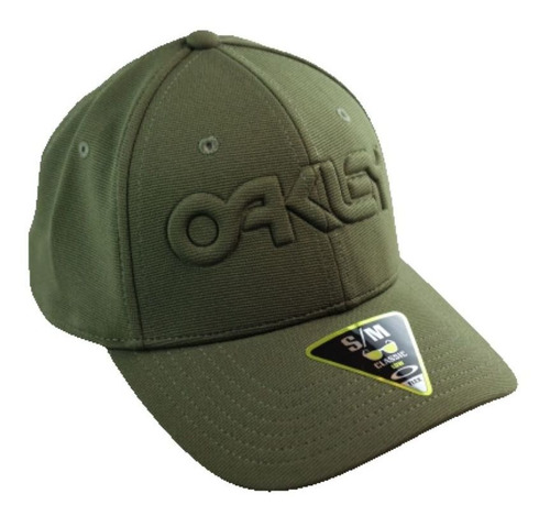 Boné Oakley 6 Panel Stretch Hat Embossed New Dark Brush