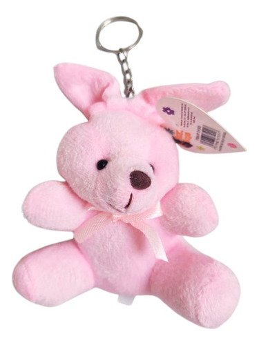 Kit 6 Chaveiros De Coelhinho De Pelúcia Páscoa 9cm Sortidos