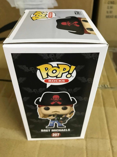 Funko Pop Bret Michaels 207 Chase Version Pop Rocks Original
