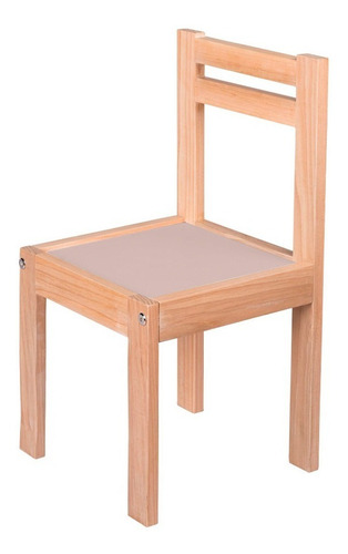 Duduk Silla Infantil De Madera Barnizada Para Niñas Y Niños Color De La Estructura De La Silla Rosa Color Del Asiento Blanco Ostión