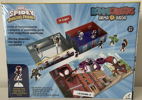 Rompecabezas Spidey Y Sus Amigos 12 Piezas Y 9 Figuras