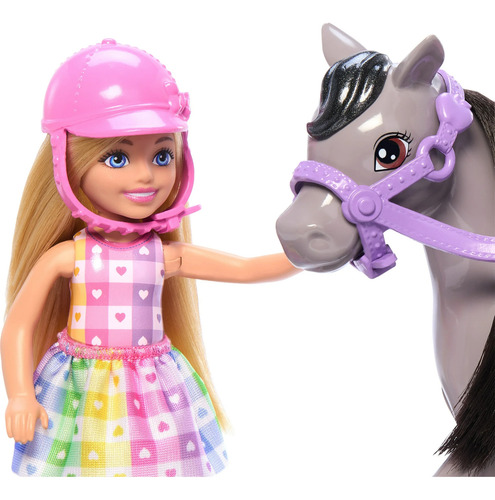 Conjunto De Juguete De Barbie Chelsea Y Caballo W.
