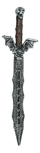 Espada De Murciélago Accesorio Transilvano Halloween Disfraz Color Gris Oscuro