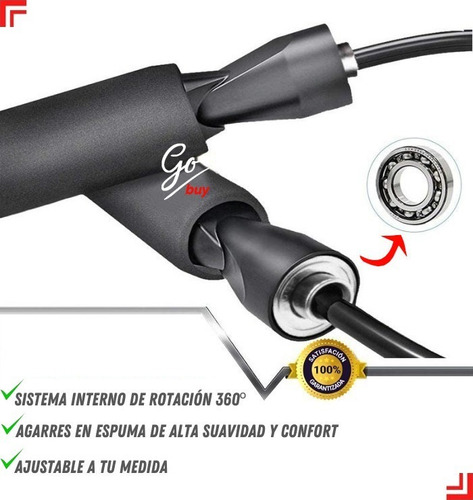 Cuerda De Saltar Aerobica De Boxeo Con Rodamientos Fitness