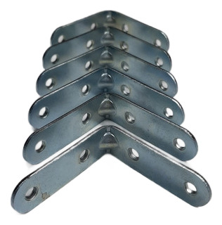 Escuadra Angulo De 50mm X 50mm Galvanizado X 12 Unds