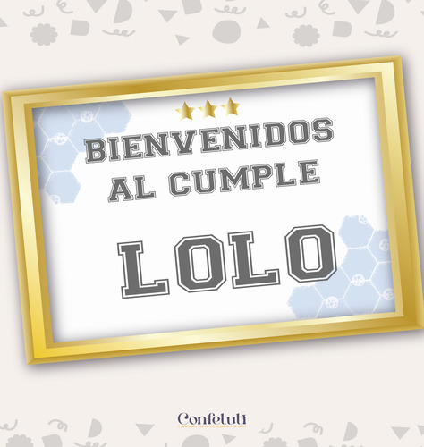 Kit Imprimible Argentina (messi-scaloneta) Para Cumpleaños