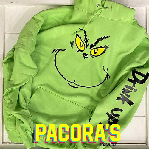 Imagen 3 de 4 de Sueter De Navidad/ Hoodie Navideño Grinch