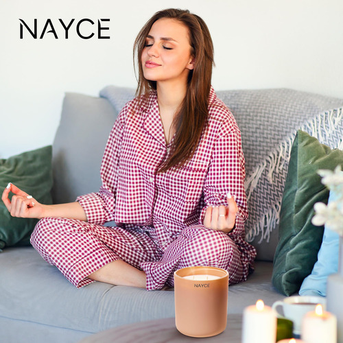 Vela Perfumada De Lujo De Nayce - Vela 100% De Aromaterapia