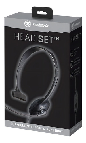 Headset Gamer Snakebyte Para Xbox One / Ps4 Color Negro