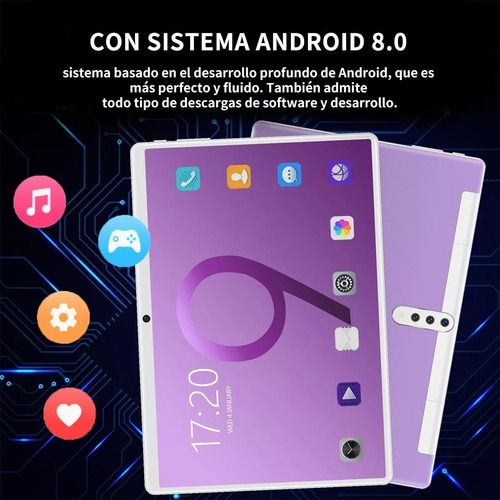 Tablet Mtk6797 Chip 10.1 128gb Blanco Y 6gb De Memoria Ram