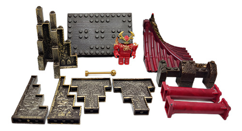 Mega Bloks Dragons Metal Ages Templo Rojo (Usado)