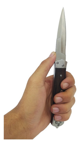 Canivete Automático Stiletto Italiano Mafia Saque Rapido