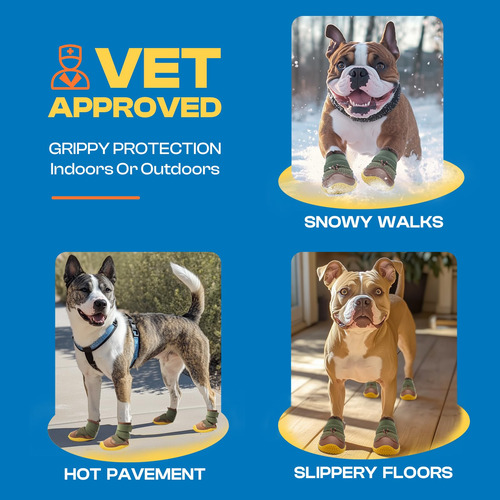 Botines Para Perros Jzxoiva, Transpirables, Para Todo Tipo D