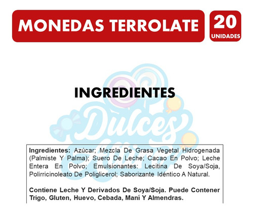 Monedas De Chocolate Tipo Halloween Terrolate(bolsa Con 20u)