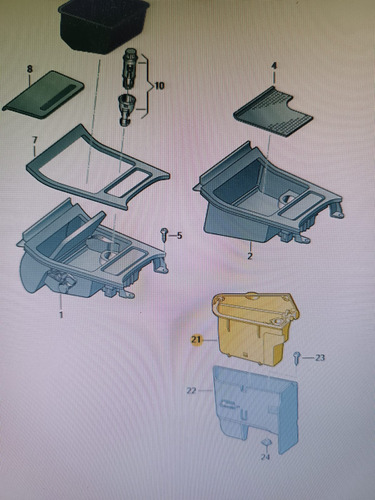 Cenicero P/vw Golf Y Jetta 2004-2011