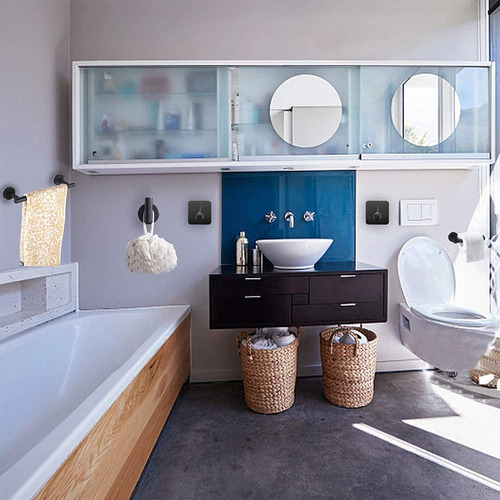 A Juego De Accesorios Baño Barra Toalla, Portapapel