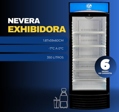 Nevera Exhibidora De 350 Litros Marca Gama Electric 