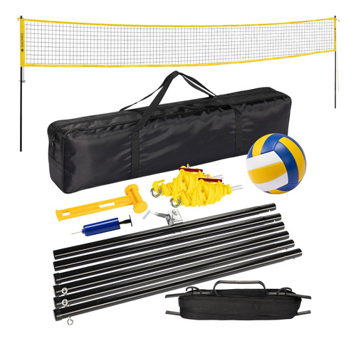 Set De Voleibol Portátil Navaris Juego Completo De Pelota De