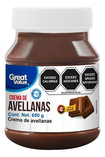 Crema De Avellanas Great Value 650 G