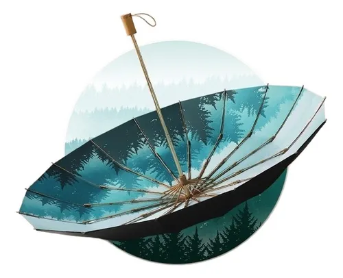 comprar Zj Três Dobras 16 Bone Hopen Sunny Umbrella Cabo De Madeira