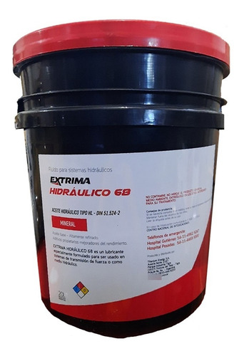 Imagen 1 de 4 de Aceite Hidraulico 68 Balde 20lts Extrima Industria Tellus