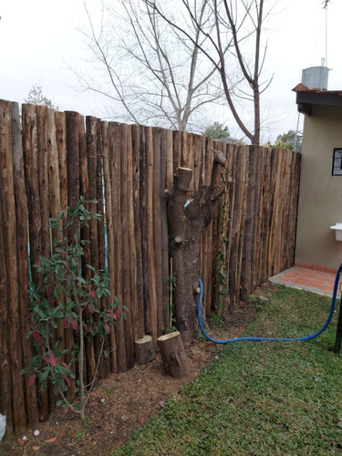 Panel De Varas Eucalipto Cañas Cercos Palos Postes Madera