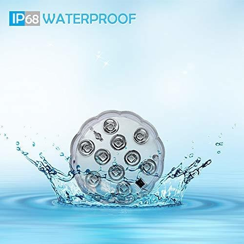 Imagen 5 de 7 de Luces Led Sumergibles Bajo El Agua Impermeable Rgb Camb...