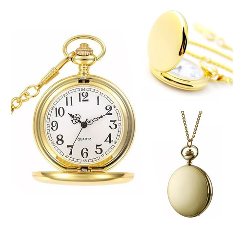 Oro Reloj Bolsillo Con Colgante Para Trajes Peaky Blinders