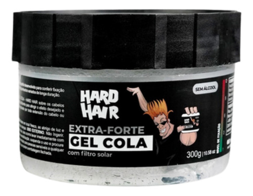 Gel Cola Capilar Extra Forte Hard Hair Incolor 300g