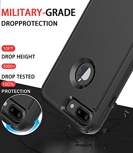Funda Para iPhone 8 Plus iPhone 7 Plus Negro-021